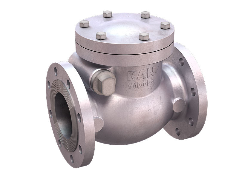 VÁLVULA DE RETENÇÃO TIPO PORTINHOLA ÚNICA COM FLANGES