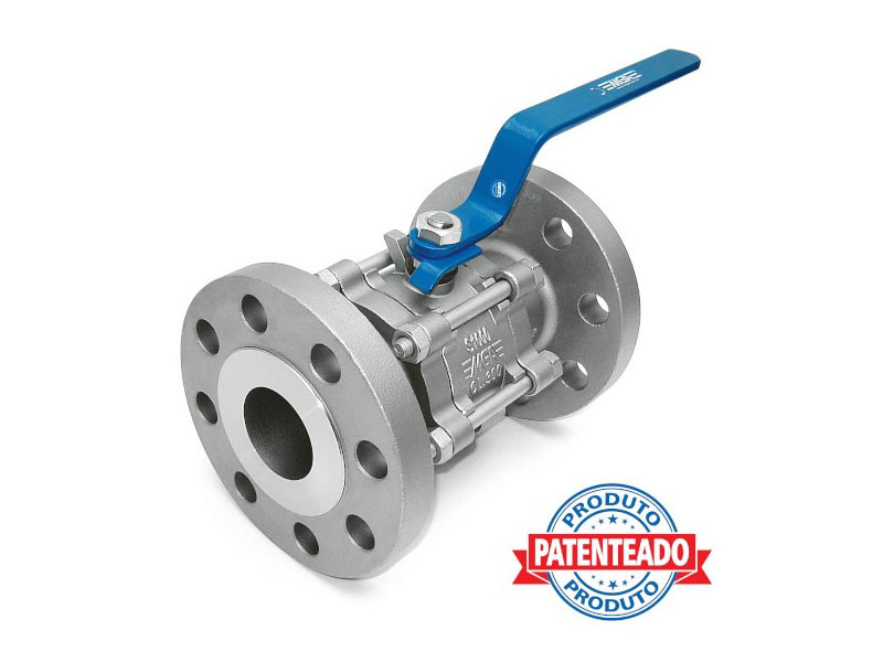 VÁLVULA ESFERA TRIPARTIDA -  Série 1000 Flange Classe 300