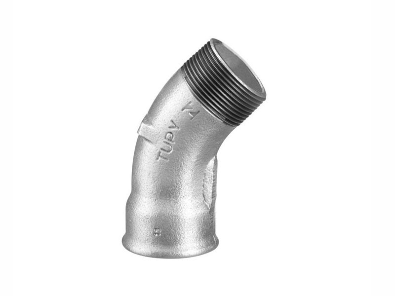 Curva 45º Macho Fêmea BSP Diâmetro 1/2″ a 3″